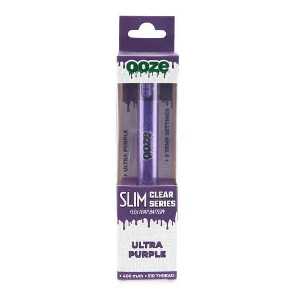 Ooze Slim Clear 400mAh VV 510 Thread Cart Battery - Image 10