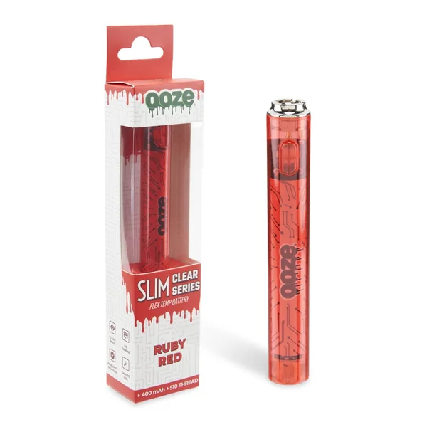 Ooze Slim Clear Series Transparent 510 Vape Battery - Image 11