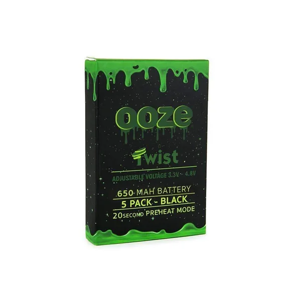 Ooze Twist 650mAh Battery - 5 Pack