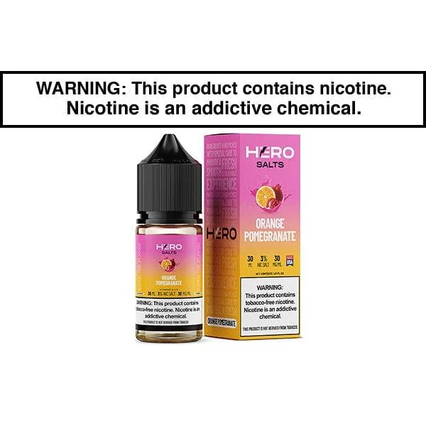 ORANGE POMEGRANATE BY HERO SALTS 30ML