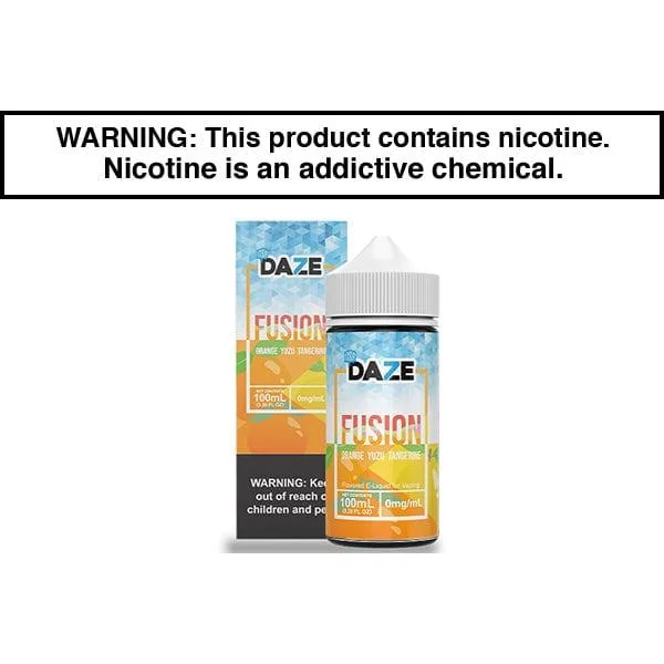ORANGE YUZU TANGERINE ICED BY 7 DAZE FUSION 100ML