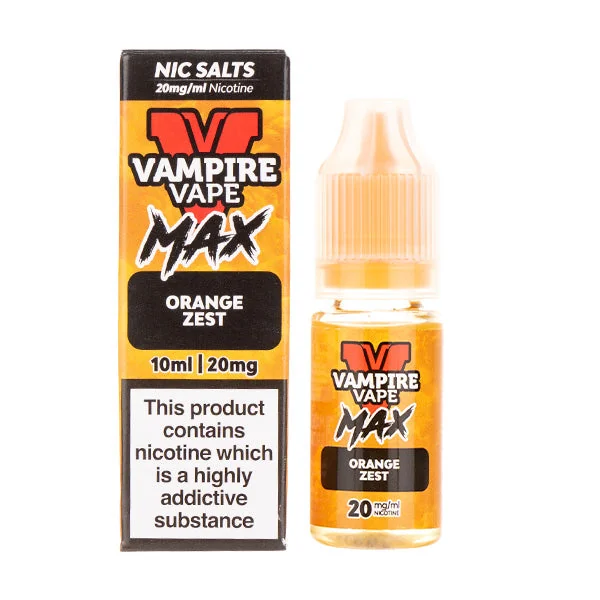 Orange Zest Nic Salt E-Liquid by Vampire Vape Max - Image 2