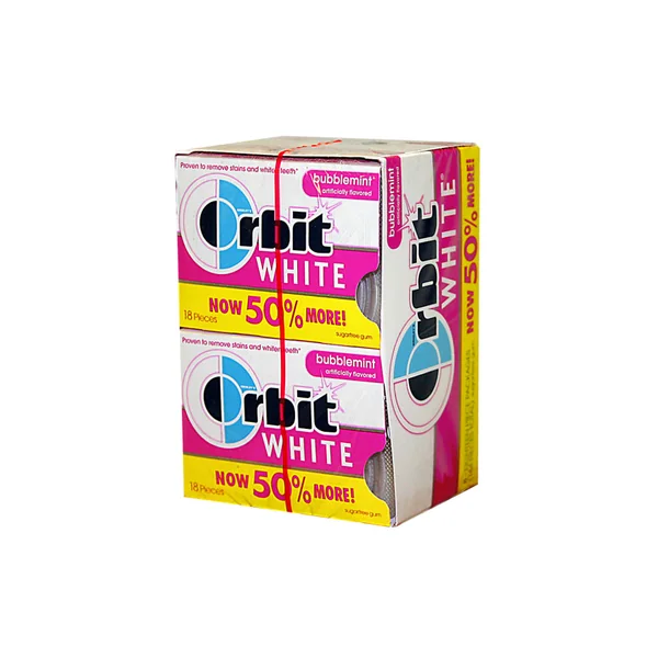ORBIT WHITE 50% MORE 8CT- BUBB
