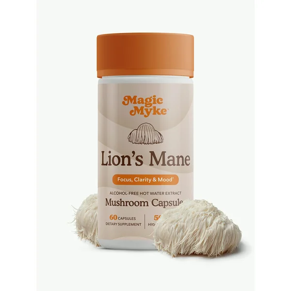 Organic Lion’s Mane Capsules | 60 High Strength Mushroom Capsules