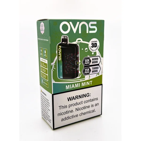 OVNS FIREWORK DISPOSABLE / MIAMI MINT / 50MG / 23ML / 50K PUFFS