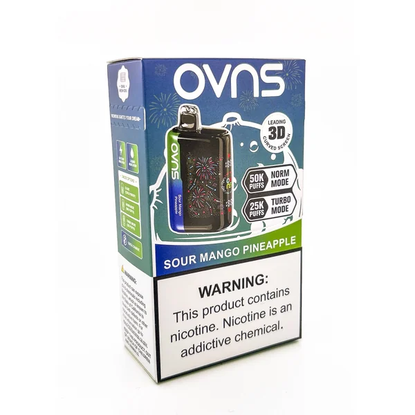 OVNS FIREWORK DISPOSABLE / SOUR MANGO PINEAPPLE / 50MG / 23ML / 50K PUFFS