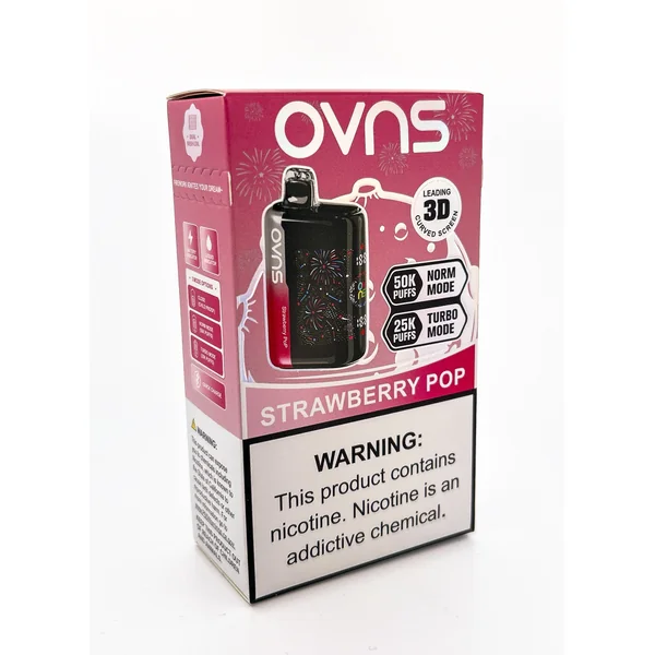 OVNS FIREWORK DISPOSABLE / STRAWBERRY POP / 50MG / 23ML / 50K PUFFS