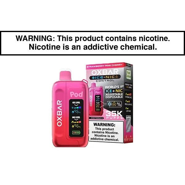 OXBAR ICE-NIC 35K DISPOSABLE VAPE POD JUICE EDITION - Image 12