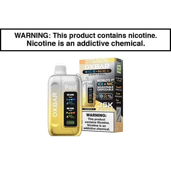 OXBAR ICE-NIC 35K DISPOSABLE VAPE POD JUICE EDITION - Image 15