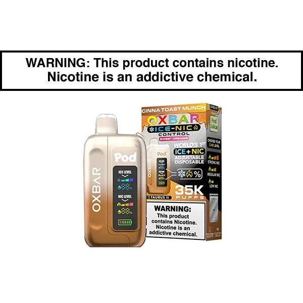 OXBAR ICE-NIC 35K DISPOSABLE VAPE POD JUICE EDITION - Image 23