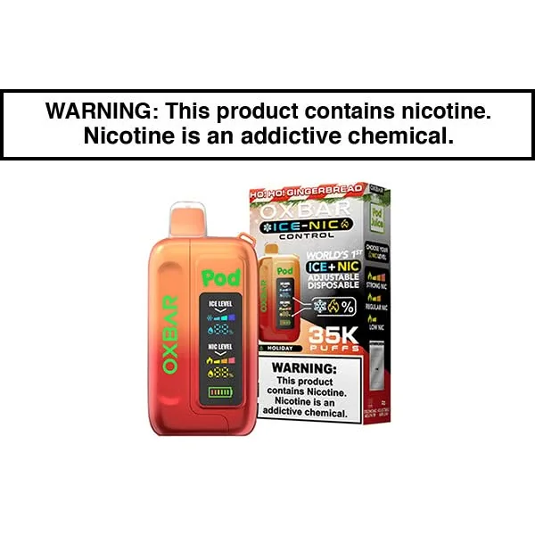 OXBAR ICE-NIC 35K DISPOSABLE VAPE POD JUICE EDITION - Image 24