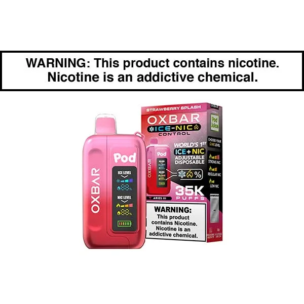 OXBAR ICE-NIC 35K DISPOSABLE VAPE POD JUICE EDITION - Image 28