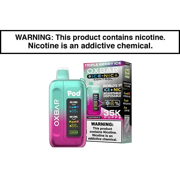 OXBAR ICE-NIC 35K DISPOSABLE VAPE POD JUICE EDITION - Image 29