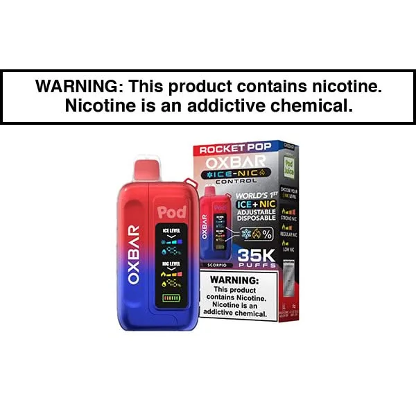 OXBAR ICE-NIC 35K DISPOSABLE VAPE POD JUICE EDITION - Image 9