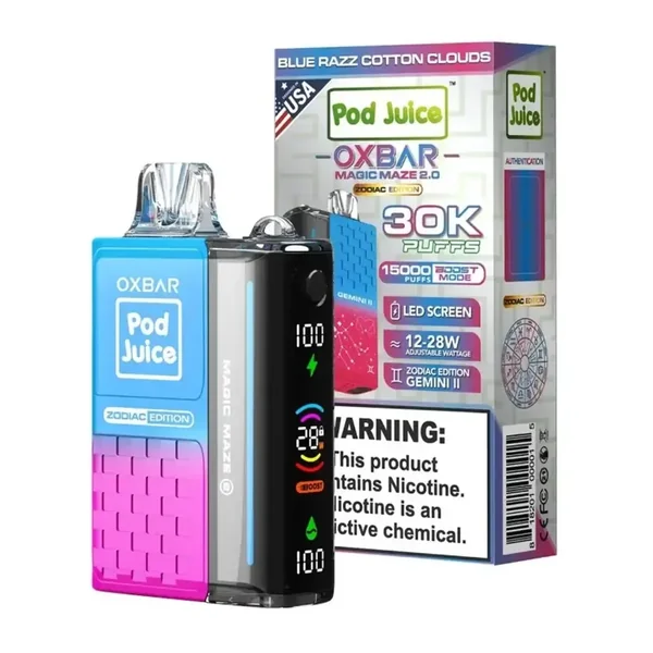 OXBAR x Pod Juice Magic Maze 2.0 | 30,000 Puffs - Vaperushusa Online Vape Store - Image 2