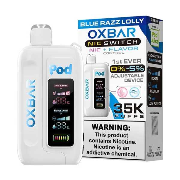 OXBAR X Pod Juice Nic Switch 35K Disposable Vape 5% - Image 2