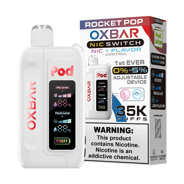 OXBAR X Pod Juice Nic Switch 35K Disposable Vape 5% - Image 13
