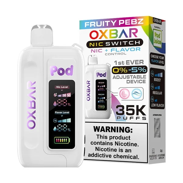 OXBAR X Pod Juice Nic Switch 35K Disposable Vape 5% - Image 5