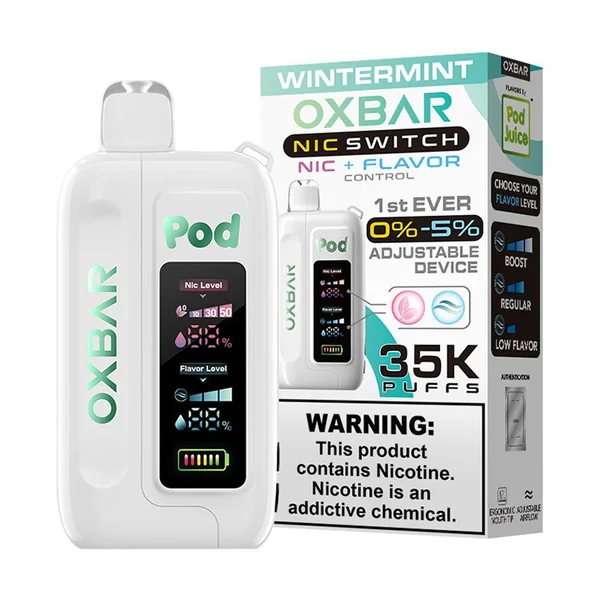 OXBAR X Pod Juice Nic Switch 35K Disposable Vape 5% - Image 7