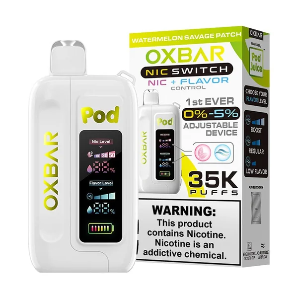 OXBAR X Pod Juice Nic Switch 35K Disposable Vape 5% - Image 8
