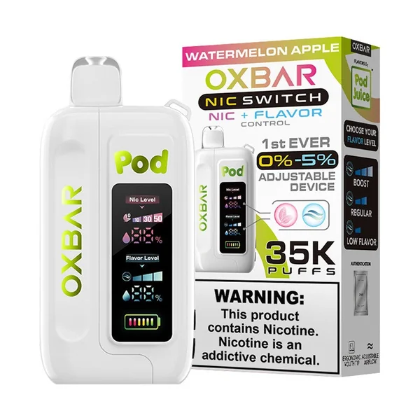 OXBAR X Pod Juice Nic Switch 35K Disposable Vape 5% - Image 9