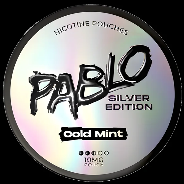 Pablo Silver Edition Cold Mint 10mg Nicotine Pouches (5 Pack)