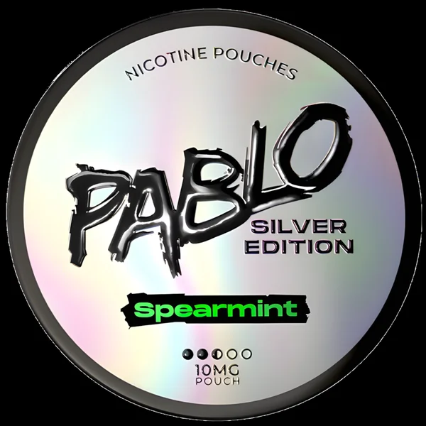 Pablo Silver Edition Spearmint 10mg Nicotine Pouches (5 Pack)