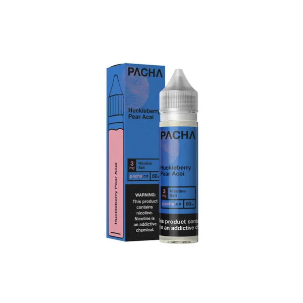 Pacha Huckleberry Pear Acai Synthetic Nicotine 60ml E-Juice