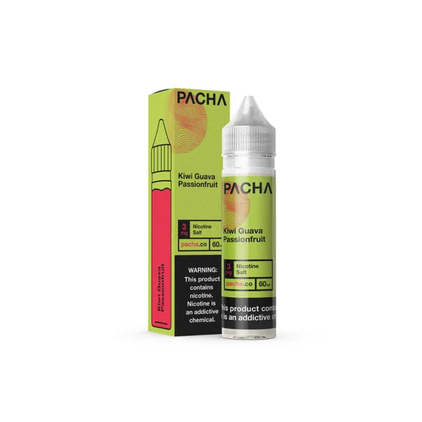 Pacha Kiwi Guava Passionfruit Synthetic Nicotine 60ml E-Juice