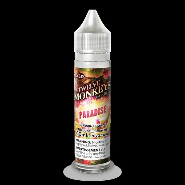 Paradise Twelve Monkeys E-Liquid | 60mL Freebase - VapeLoft
