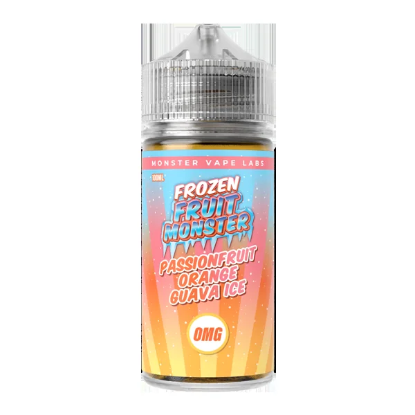 Passion Orange Guava Ice Frozen Fruit Monster Zero Nicotine 100ml