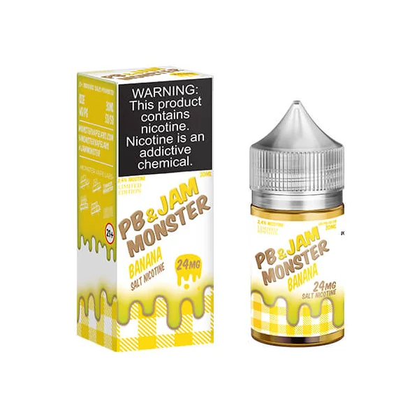 PB And Banana SALT - Jam Monster - 30mL