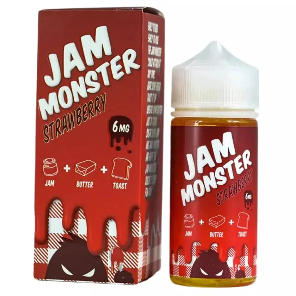 PB&J Jam Monster Strawberry E-Liquid - 100ml - Image 3