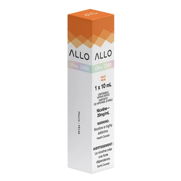 Peach ALLO Ultra 2500 Disposable Vape | 10mL - VapeLoft - Image 2