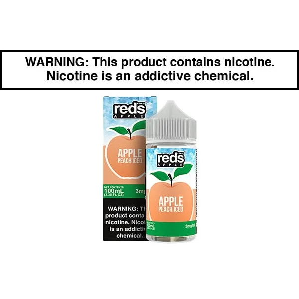 PEACH APPLE ICED BY REDS E JUICE 60ML/100ML - Image 2