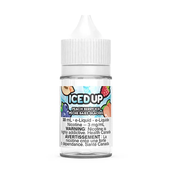 Peach Berry Ice Iced Up E-Liquid | 60mL Free Base - VapeLoft - Image 2