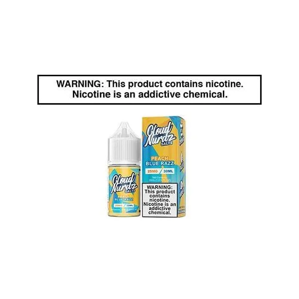 PEACH BLUE RAZZ BY CLOUD NURDZ SALT 30ML