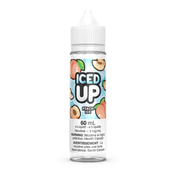 Peach Ice Iced Up E-Liquid | 60mL Free Base - VapeLoft