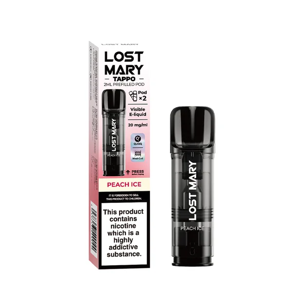 Peach Ice Lost Mary Tappo Pods (x2) - Image 3