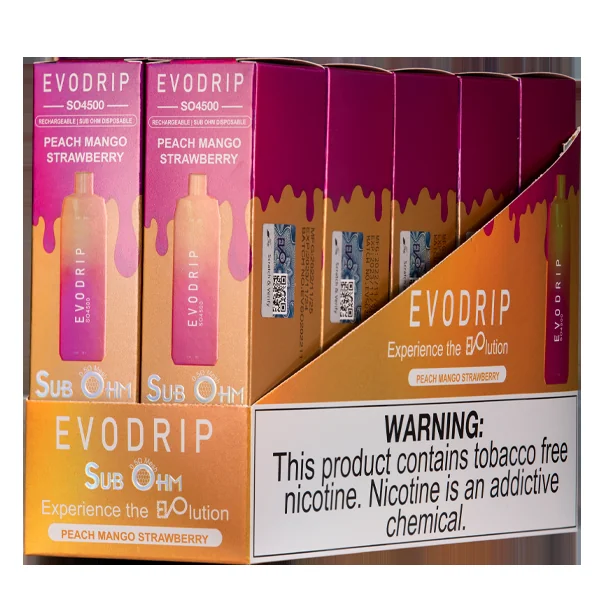 Peach Mango Strawberry EVODRIP SO4500 - Image 2