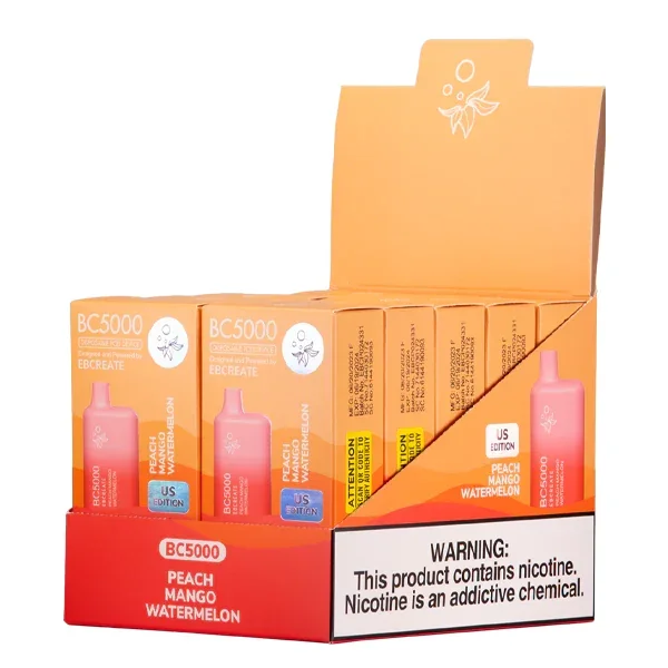 Peach Mango Watermelon BC5000 - Vaperushusa Online Vape Store - Image 2