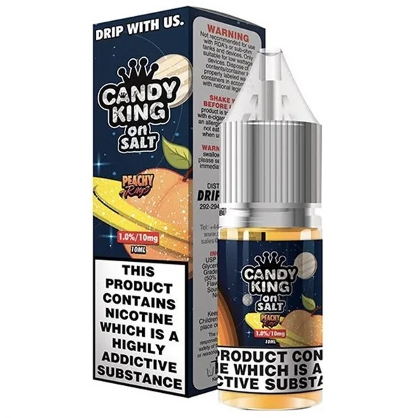 Peachy Rings Nic Salt E Liquid 10ml By Candy King