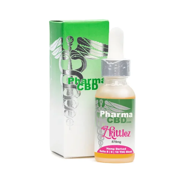 PharmaCBD Triple THC Blend Tincture - Zkittlez (878 mg Delta 8-9-10-THC Blend)