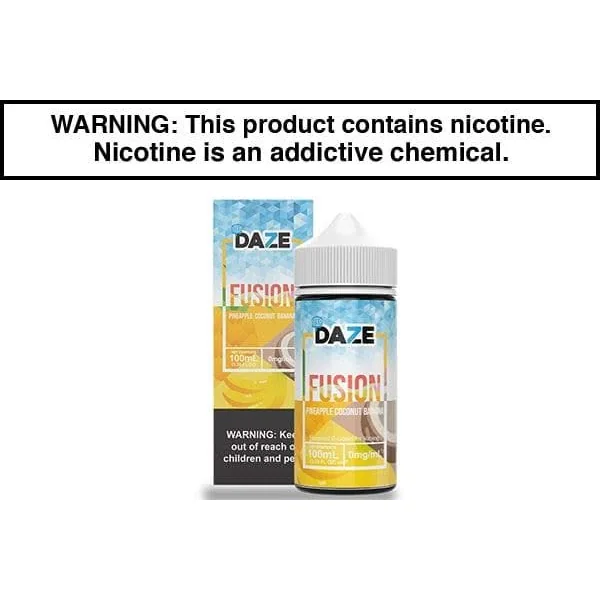 PINEAPPLE COCONUT BANANA ICED BY 7 DAZE FUSION 100ML
