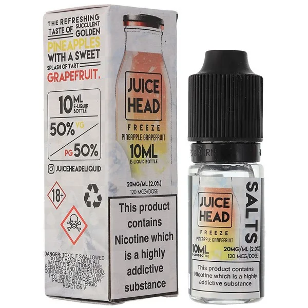 Pineapple Grapefruit Freeze Nic Salt E Liquid 10ml by Juice Head