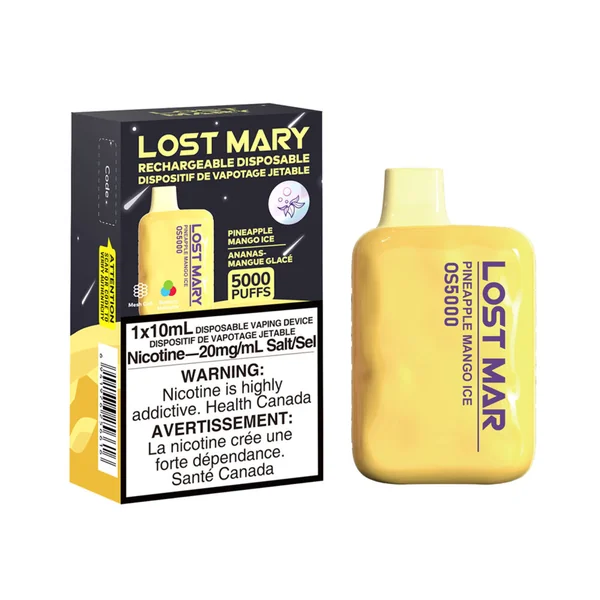 Pineapple Mango Ice Lost Mary OS5000 Disposable Vape | VapeLoft