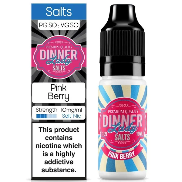Pink Berry Nic Salt E Liquid 10ml By Dinner Lady