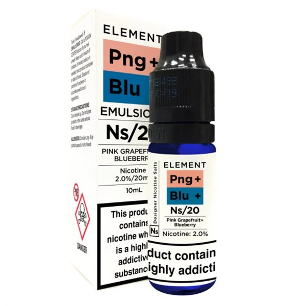 Pink Grapefruit & Blueberry Nic Salt 20mg E Liquid By Element
