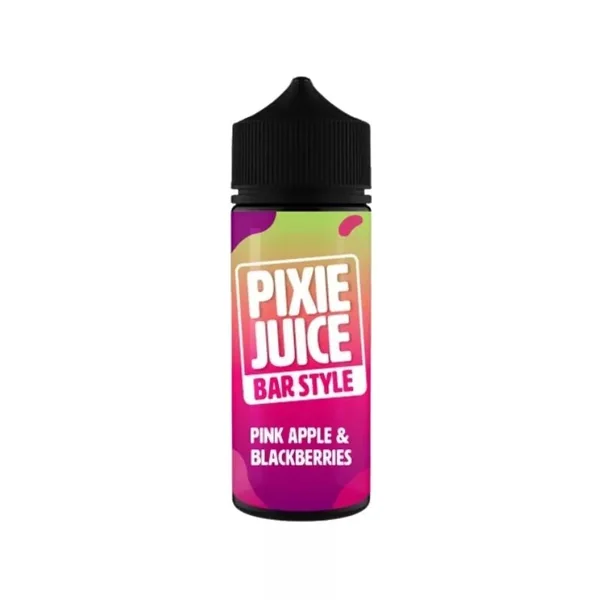 Pixie Juice Bar Style Pink Apple & Blackberries 50/50 100ml Shortfilll