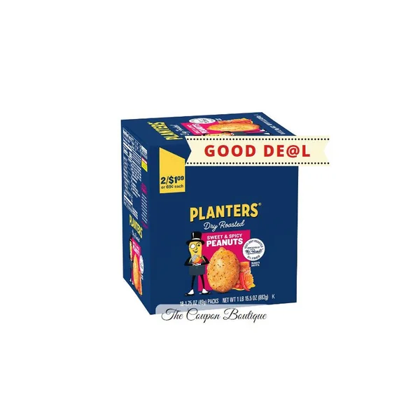 PLANTERS SWEET&SPICY 1.75/18CT